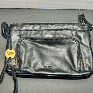 Margot Black Crossbody Bag with Modern Design